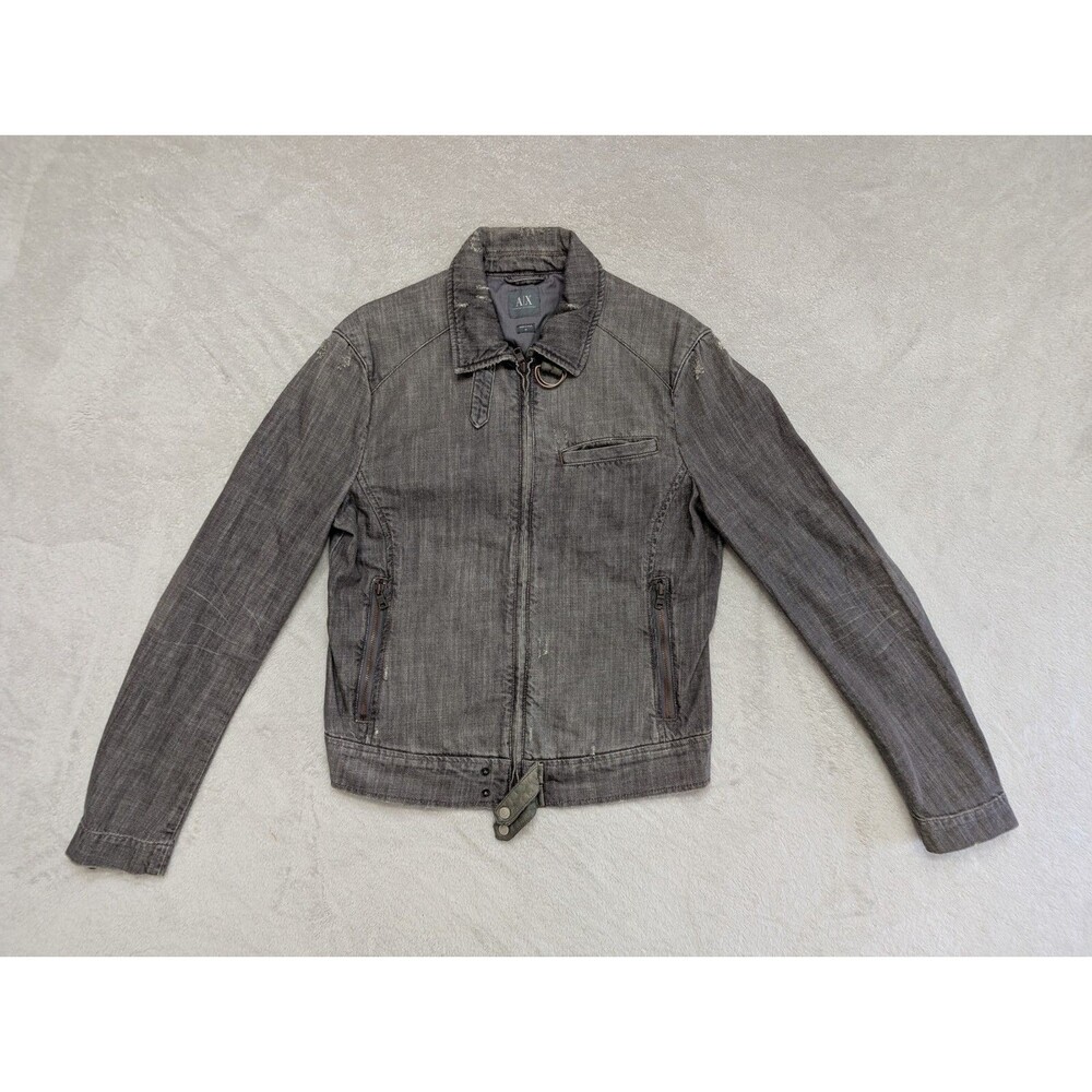 Armani Exchange Men's Gray Bomber Jacket